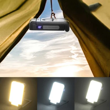 Çok fonksiyonlu açık kamp ışık USB şarj edilebilir kamp ışık 10000mAh çadır ışığı aydınlatma el feneri kamp ışığı