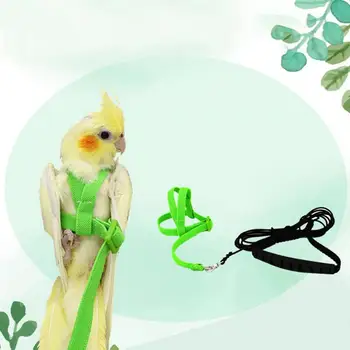 Pet Kuş Papağan Koşum Ve Tasma Kuş Halat Anti-bite Uçan Eğitim Malzemeleri evcil hayvan tasması Kitleri Ultralight Koşum Tasma Yumuşak