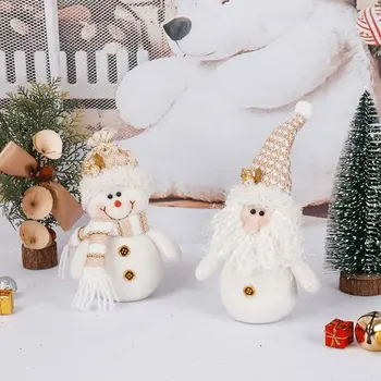 1 ADET Kardan Adam Gnome Meçhul Bebek Mutlu Noel Dekor Ev için Noel Yeni Yıl 2024 çocuk Hediyeleri