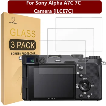 Mr. Kalkan [3-Pack] Ekran Koruyucu Sony Alpha A7C 7C Kamera [ILCE7C] [Temperli Cam] [Japonya Cam 9 H Sertlik]
