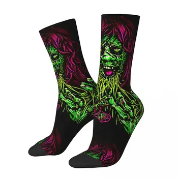 Komik Mutlu Çorap Erkekler için Grafik Harajuku Exorcist Korku Filmi Kaliteli Desen Baskılı Ekip Çorap Dikişsiz Hediye