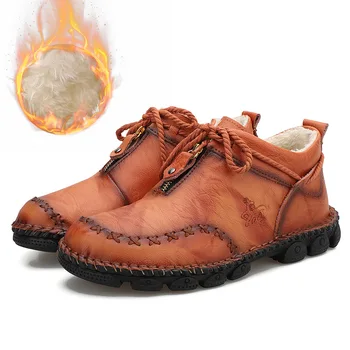 Kış Yeni erkek Kadife pamuklu ayakkabılar Basit ve Çok Yönlü Moda rahat ayakkabılar w-0g016