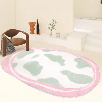 Sanatsal Renkli Halı Başucu kanepe yastığı Kız Yatak Odası Zemin Mat Yumuşak Kabarık halı Oturma Odası Çocuklar için Oyun Alanı Halı