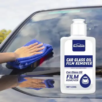 150g Oto Araba Cam Yağ Filmi Çıkarma Macunu Cam Temiz Lehçe Krem banyo penceresi Ön Cam Ajan Araçları