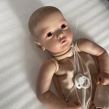 24 inç Bitmiş Reborn Ayana Bebek Boyutu Zaten Boyalı Kitleri ile Çok Gerçekçi Bez Vücut Birçok Detaylar Damarlar