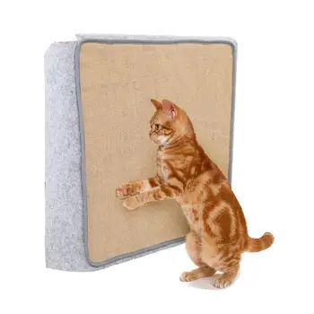 Doğal Sisal Kanepe Koruma Kedi tırmalama panosu Mat Pet Kedi Oyuncak Evi Mobilya Antiscratch Pet Taşlama Pençe tırmalama sütunu