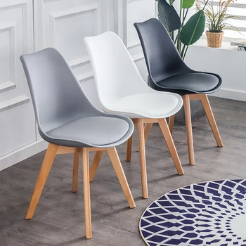 İskandinav Tarzı Plastik Tabureler Yemek Sandalyesi Koltukları Restoranlar, Ofisler, Ziyafetler ve Ev Mobilyaları için Uygundur