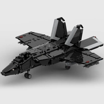Moc Yapı Taşları Askeri Model Jet Modern Savaşçı F35B Teknik Tuğla DIY Montaj İnşaat Oyuncakları Çocuklar İçin Tatil Hediye