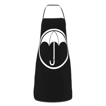 Şemsiye Akademisi Logo Polyester Önlük 52 * 72cm Mutfak Pişirme Önlük Tablier Ev Temizlik Bahçe Önlük Yetişkin Şef