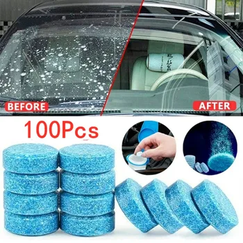 100 Adet araç camı Cam temizleme tableti Efervesan Yıkama Tableti oto camı Yıkama Tableti araç camı Temizleyici Kaynağı