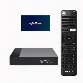2 adet LOT Yeni Meelo + I-P Alıcısı TVBoxAmlogic S905w2 2GB16GB Android11. 0 TV Kutusu 4 K XTV DUO Set Üstü Kutusu Desteği Stalker