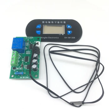 XH-W1308 12V 24V 220V Termostat dijital sıcaklık kontrol cihazı değiştirme sensörü Modülü Ayarlanabilir dijital ekran 0.1 XH W1308
