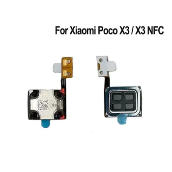 Yeni Xiaomi Poco X3 NFC Kulaklık Kulak Hoparlör Ses Alıcısı Flex Kablo Poco X3 Kulak Hoparlör Flex Kablo Yedek Parçalar