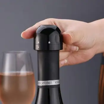 Şişe Kırmızı Şarap Köpüklü şarap Şampanya Vakum Stoper Cap Stoper Silikon Mühürlü Tazelik Şarap Fiş Barware Bar Araçları