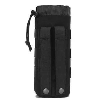 Molle tasarım su şişesi tutucu kılıfı ayarlanabilir ipli su ısıtıcısı çantası açık yürüyüş avcılık çanta toka ile
