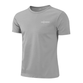 Marka Yeni erkek spor atleti Kısa Kollu Erkek Koşu Spor Yaz Örgü Nem Esneklik Nefes Serin Eğitim T-Shirt