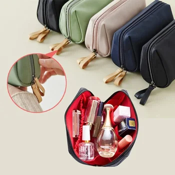 Seyahat Kozmetik Çantası Kadınlar İçin 2023 Yeni Sıcak Seyahat Makyaj Fırçaları Çantası Ruj saklama çantası Güzellik Durumda Su Geçirmez Yıkama Kiti
