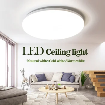 Ev dekor Led tavan lambası yatak odası tavan avize 220V kapalı panel ışıkları ev oturma odası mutfak salonu aydınlatma armatürü