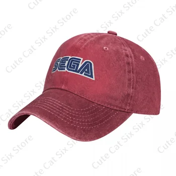 Erkek ve kadın Vintage Sega Beyzbol kovboy şapkası Kapaklar Ayarlanabilir Rahat Pamuk güneş şapkaları Unisex Vizör Şapkalar
