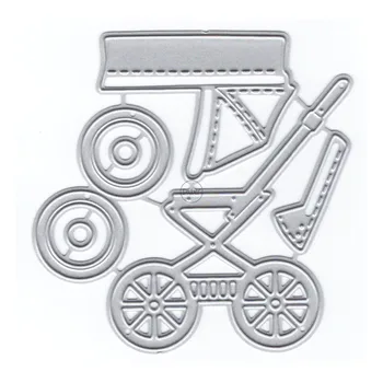 DzIxY Bebek Arabası Metal Kesme Ölür Kart Yapımı için Kağıt Kabartma Kalıp Kesim Setleri Albümü El Sanatları 2023 Yeni Şablonlar Şablonlar