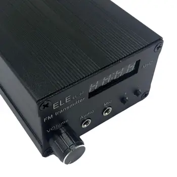 EL-07 Taşınabilir 5W Stereo Kablosuz radyo verici istasyonu FM verici