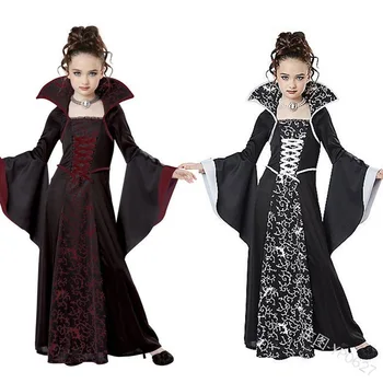 Cadılar bayramı Kostüm Çocuklar için Cadılar Bayramı Fantezi Vampir Kostüm Kızlar Cadı Cosplay çocuk Performans Giyim için Parti