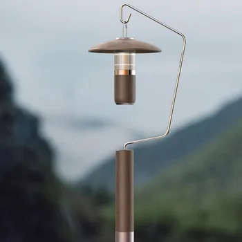 Açık fener asılı standı lambası taşınabilir kamp asılı raf kamp ışık masa standı destek standı kamp lambası