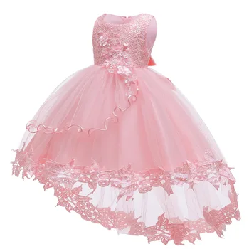 Noel Vaftiz Elbiseler İçin Bebek Kız Dantel Prenses 1st Yıl Doğum Günü Partisi Düğün Firar Elbise Yenidoğan Çocuk Elbisesi Vestidos