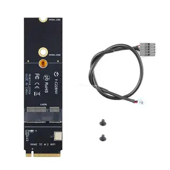 NVME wifi adaptörü Kartı Destekler A+E Anahtar ve Ekey NGFF PCIE Kablosuz ağ Kartı Dropship