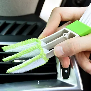 Otomatik Klima Çıkış Temizleme Fırçası Pano Toz Fırçası İç Temizlik Klavye Kör fırça Araba aksesuarları