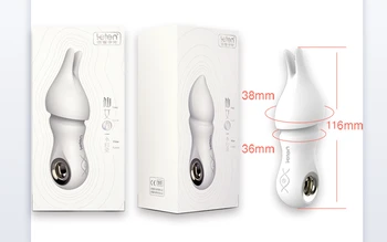 Leten Dilsiz kurşun vibratör USB Şarj Edilebilir Su Geçirmez Vibratörler Kadınlar İçin Erotik Seks Oyuncakları Klitoris Baştankara, ayrılabilir Başlık