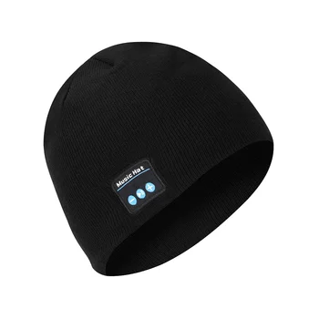 Örme Bluetooth Kulaklık Kap Şapka Mens Womens Açık Spor Kablosuz Kulaklık Müzik Şapka Kap Bluetooth Kulaklık