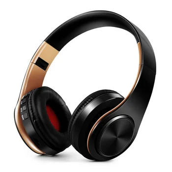 HİFİ Stereo Kulaklık Bluetooth Kulaklık Müzik Kulaklık FM ve Destek SD Kart için Mic ile Mobil Tablet