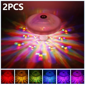 2 Adet LED havuz ışığı IP67 Su Geçirmez Disko Projeksiyon Lambası
8 Renk değiştiren Noel ışığı ile sahne ışığı yüzen havuz ışıkları