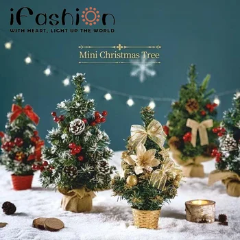 Yeni 40 CM Mini Noel Ağacı Tatil Süslemeleri Aile noel hediyesi Set Yaratıcı Ev Noel Ürünleri Yeni Yıl Süslemeleri