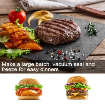 Ayarlanabilir Hamburger Patty Maker 115mm Paslanmaz Çelik burger presi Patty Yapma Kalıpları Köftesi Sığır Eti, Sebze, Et, BARBEKÜ