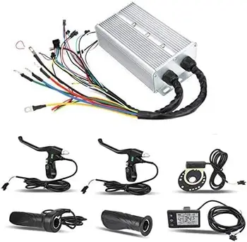 Motor Fırçasız Kontrol Kiti, Frenli E-Bike Scooter Kontrol Cihazı, Hız Ayar Gazı, Hall Sensörü, Hız Yardımı Sensörü