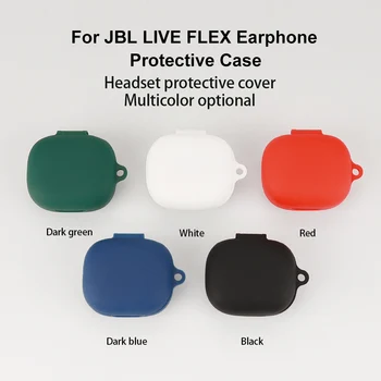 Silikon Koruyucu Kılıf JBL Canlı Flex kablosuz kulaklık Koruyucu Kılıf Kapak Bluetooth Kulaklık Darbeye Dayanıklı Konut Kabuk