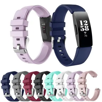8 Renkler İzle Bileklik Yumuşak Silikon saat kayışı Watchband Değiştirme r Fitbit Inspire HR/Inspire 2 / Ace 2/3