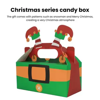 Noel Temalı Hediye Paketleme Noel Hediye Kutusu Noel Hediye Kutusu Noel Karton Hediye Şeker Kurabiye Kutuları Hediyeler için