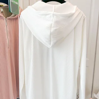 Kapşonlu Uzun Kollu T Shirt veya Kadın İlkbahar Sonbahar Katı Gevşek Rahat Ropa De Mujer Temelleri Kore Camisetas