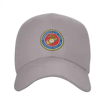 USMC Logo Baskılı Grafik Marka Logosu Yüksek Kaliteli Denim kap Örme şapka beyzbol şapkası