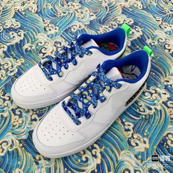 Moda Oluşturma Ayakkabı Bağcığı Sneakers için El-boyalı Desen Erkek Kadın Spor Koşu Yüksek top Tuval AF1 / AJ Basketbol Ayakkabı Bağı