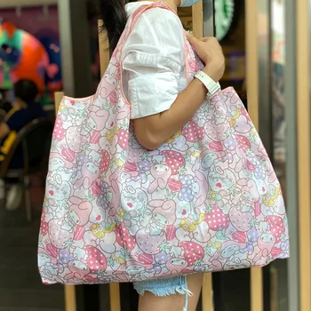 Yeni Basit Büyük Kullanımlık Bakkal alışveriş çantası Bayanlar Tote 50lb Moda Cep omuzdan askili çanta Katlanabilir Eko Çanta Yıkanabilir