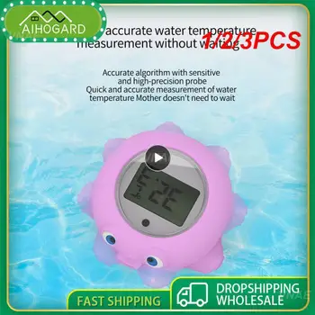 1/2/3 ADET banyo termometresi Bilimsel Güvenli Sevimli Hayvan Banyo Ürünleri su termometresi Yüzen Yenidoğan Yaratıcı