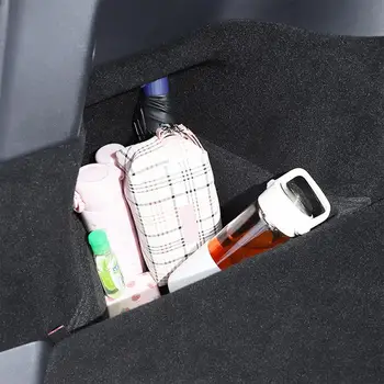 Dayanıklı Araba Arka Bagaj Organizatör Yan saklama kutusu saklama kutusu Kuyruk Kutusu Depolama İç Modifikasyon Aksesuarları Model Y İçin