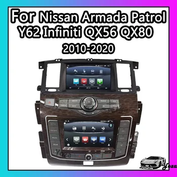 Yoza Carplay Radyo Nissan Armada İçin Devriye Y62 Infiniti QX56 QX80 2010-2020Android Dokunmatik Ekran Multimedya Oynatıcı Navigasyon