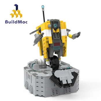 MOC Oyun Karakteri Sihirbazı Claptrap Hyperion Robot CL4P-TP Yapı Blok Seti Şekil Tuğla Modeli Çocuk Beyin Oyuncak Doğum Günü Hediyeleri