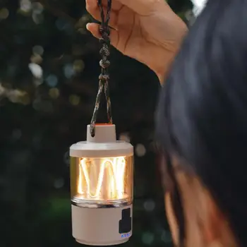 Kamp ışık usb şarj edilebilir led lamba acil durum lambası açık Taşınabilir su geçirmez Mini fener barbekü çadırı araçları