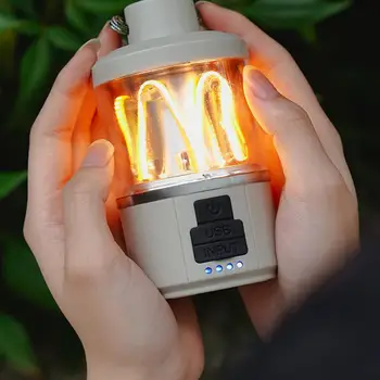 Kamp ışık usb şarj edilebilir led lamba acil durum lambası açık Taşınabilir su geçirmez Mini fener barbekü çadırı araçları